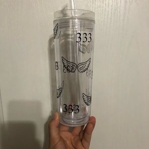 Angel numbers & angel wings tumbler